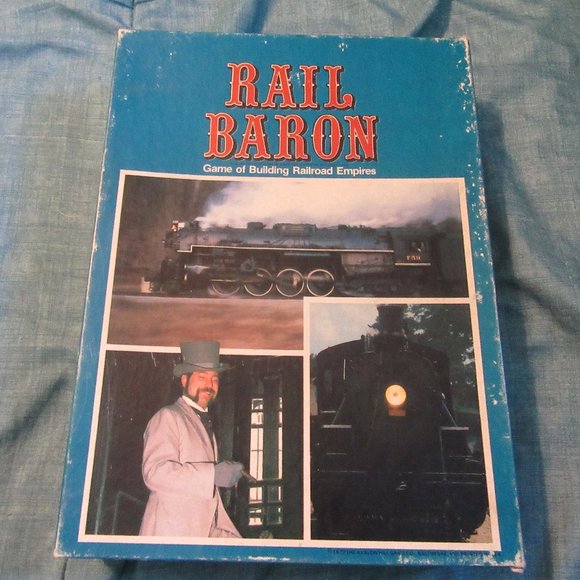 Avalon Hill Games Vintage Rail Baron Railroad Board Game Poshmark